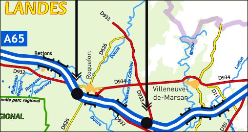 L'échangeur de Roquefort