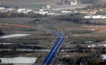 Au nord de la diviation d'aire sur Adour