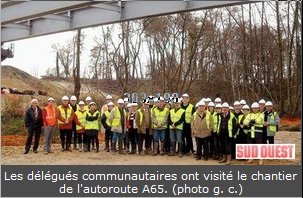 Les délégués communautaires accompagnés de leurs proches collaborateurs ne se sont pas fait prier très longtemps pour visiter le circuit de 17 km proposé sur le territoire du Pays grenadois s'étalait entre les communes de Cazères-sur-l'Adour en passant par Le Vignau, Maurrin et Lussagnet.