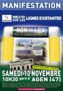 Venez manifester à AGEN Samedi 13 Novembre