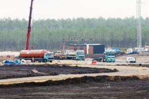 L'aire de service de Captieux (photographiée ici le 23 septembre 2010) ne sera pas opérationnelle lors de l'ouverture de l'A65 (Archives Claude Petit)