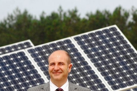  Frédéric Conchy, à la ferme solaire du Gabardan, dans les Landes.  photo nicolas le lièvre  