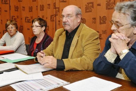  Jean-Pierre Lorius, président, et les membres du bureau.  Photo Jean-Louis Tastet  
