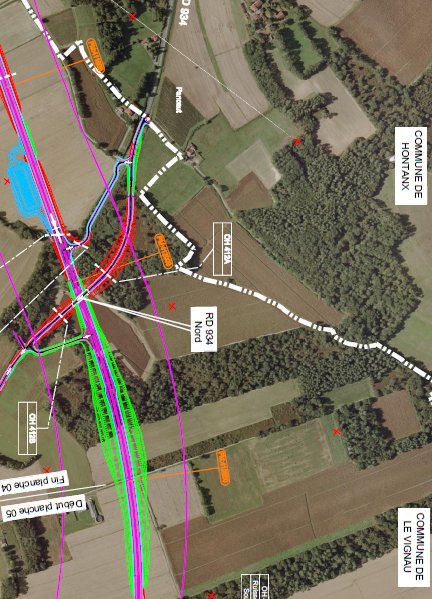 Extrit du plan "Le vignau"