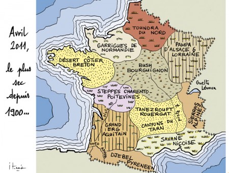 La végétation a trois semaines d'avance, ce qui nuit fortement à la qualité et à la repousse de l'herbe, entraînant des difficultés chez les éleveurs. illustration Iturria