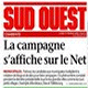 La campagne s'affiche sur le net