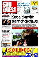 Couverture du sud Ouest du 06.01.09